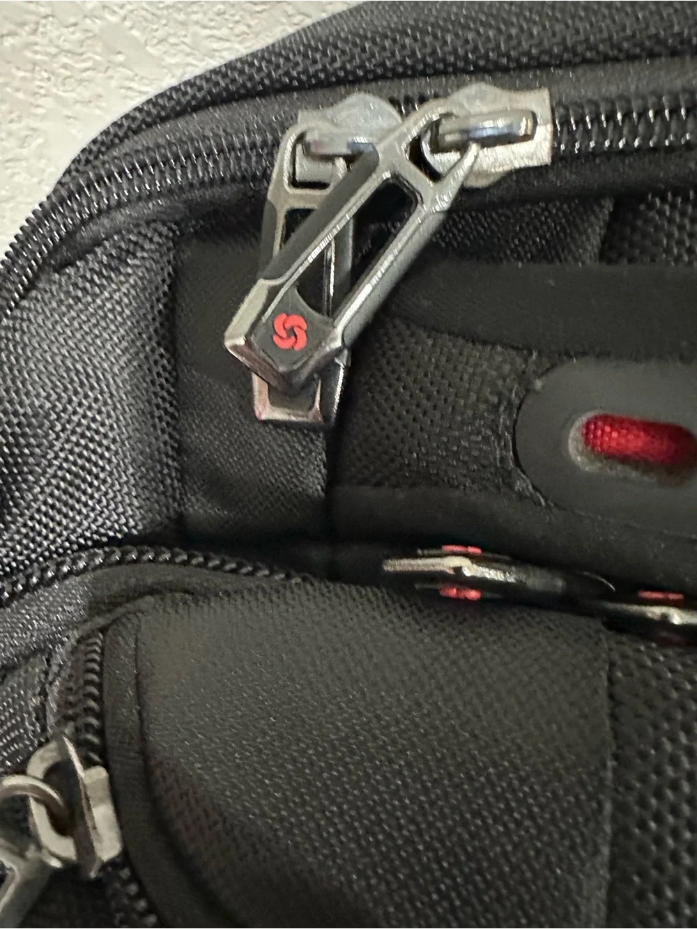 Samsonite Black and Red Travel Backpack
